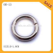 OR13 Silver color metal o ring for bag